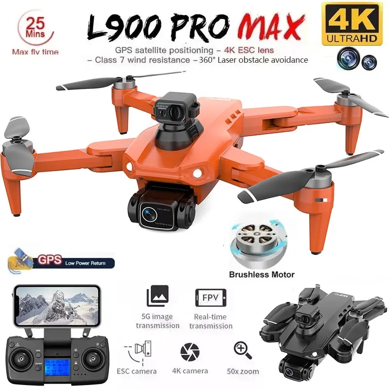 L900 Pro MAX GPS-drone 4K Prof - Rc Helicopter Case recensie en prijs