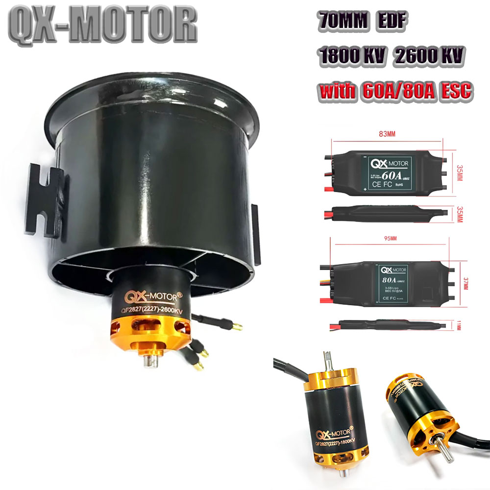 QX-MOTOR 70mm EDF-kanaalventil - Rc Helicopter Blade recensie en prijs